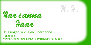 marianna haar business card